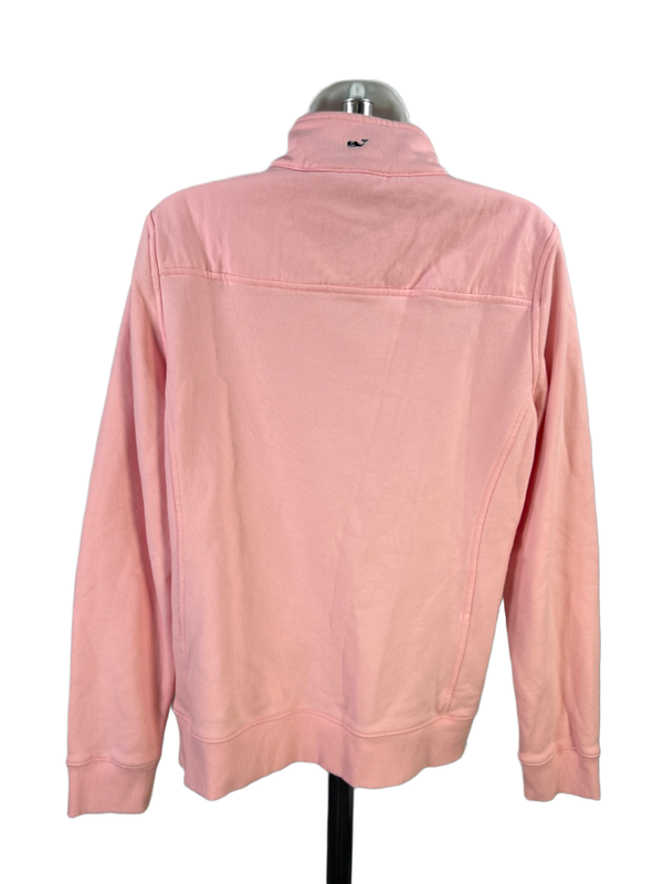 Vineyard Vines Women's Pink Quarter Zip Mock Long Sleeve Jacket - M image 2