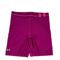 Under Armour Women's Purple HeatGear Alpha Mid 5" Compression Shorts - S
