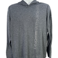 Under Armour Men's Gray Threadborne HeatGear Hooded Shirt - M