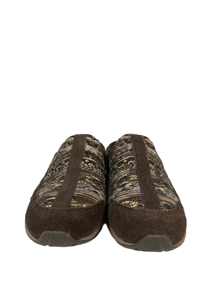 Easy Spirit Women's Green Textured Travel Time Slip On Clogs - 7 Wide image 2