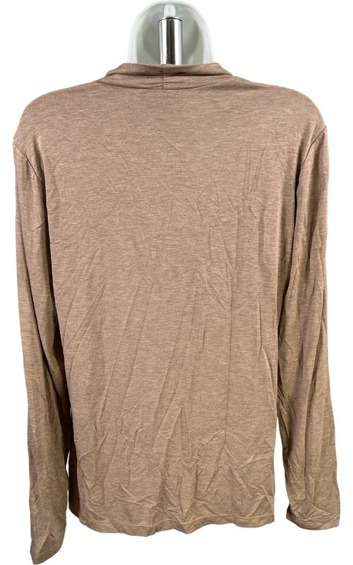Orvis Women’s Light Brown Long Sleeve V-Neck T-Shirt - M image 3