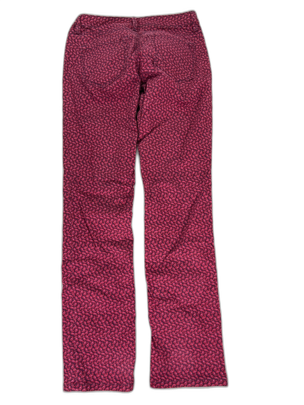 LOFT Women's Red/Purple Modern Straight Denim Jeans - 0/25 image 2