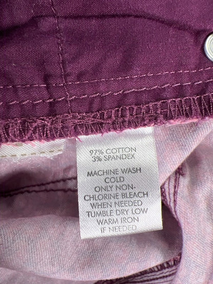 LOFT Women's Red/Purple Modern Straight Denim Jeans - 0/25 image 4