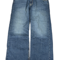 Levi's Men's Medium Wash 569 Loose Straight Fit Denim Jeans - 42x32