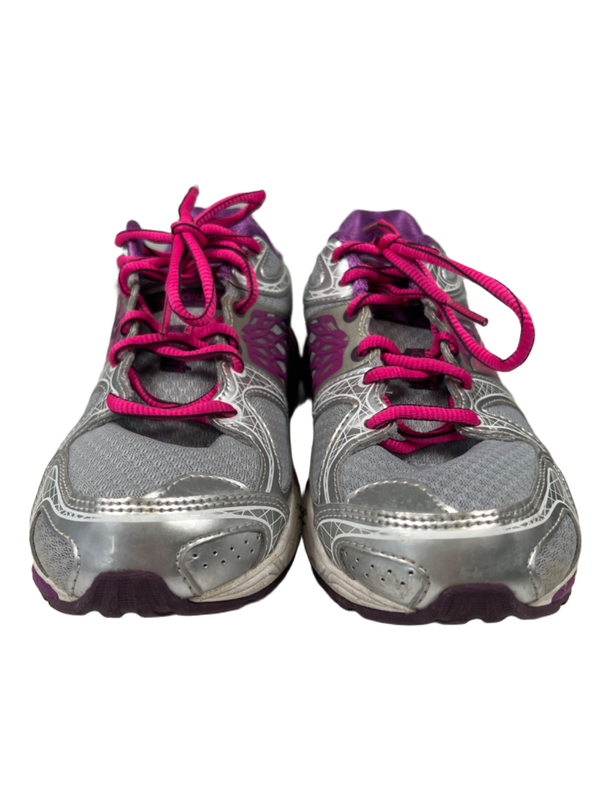 New Balance Women's Gray/Purple Lace Up B40v2 Running Shoes - 7.5 image 2