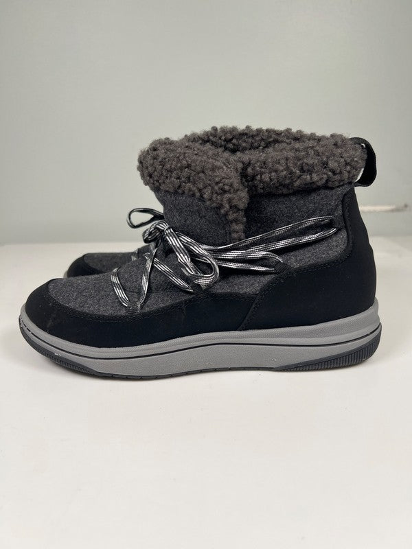 Clarks Cloudsteppers Women’s Black/Gray Breeze Glacier Ankle Boots - 6.5 image 5