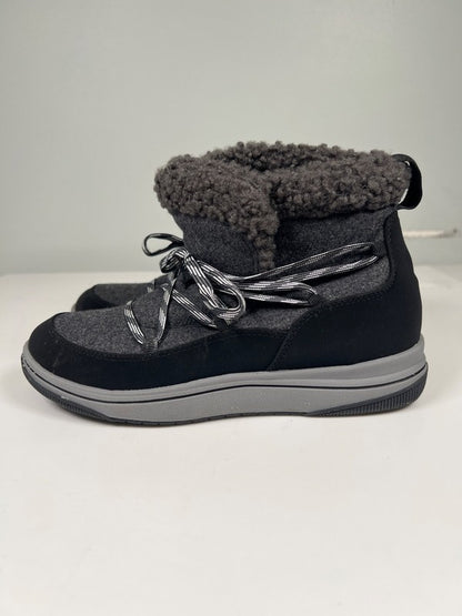 Clarks Cloudsteppers Women’s Black/Gray Breeze Glacier Ankle Boots - 6.5 image 5
