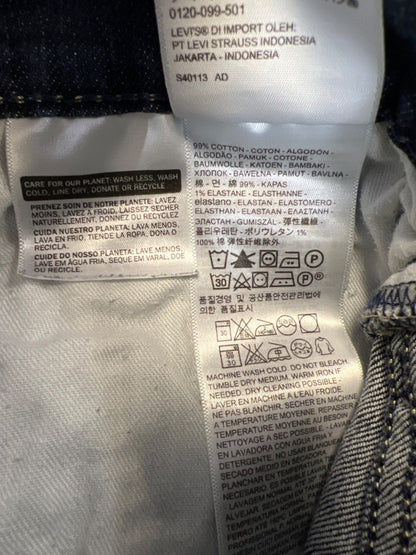 Levi's Men's Dark Wash 510 Skinny Fit Denim Jeans - 38x32 image 4
