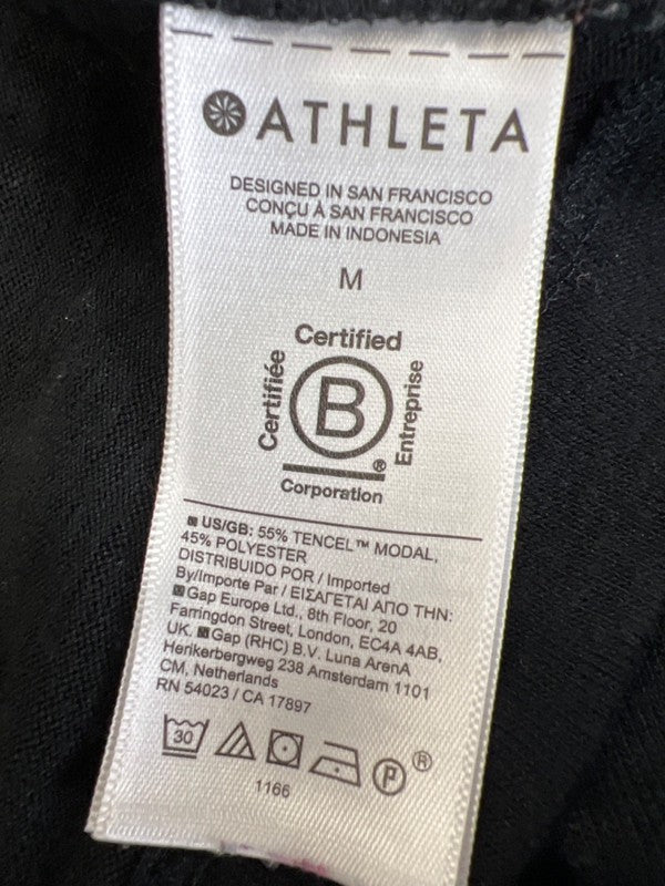 Athleta Women's Black Breezy Ruched Tank Top - M image 4