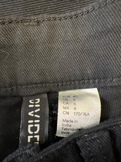 Divided H&M Women's Black High Rise Wide Leg Denim Jeans - 8 image 3
