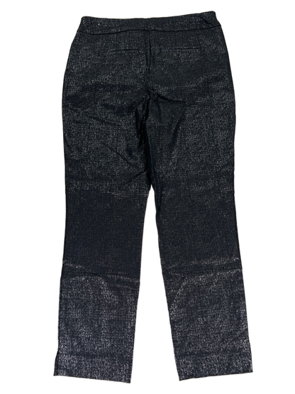 Chico's Women's Black Metallic Pull On Straight Leg Pants - 0.5/US 6 image 2