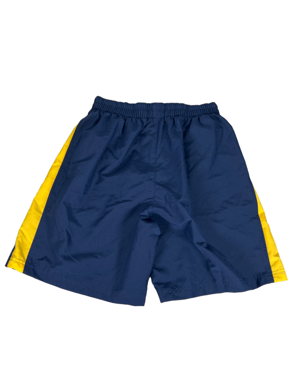 Adidas Men's Blue/Yellow Striped Lined Pull On Athletic Shorts - M image 2