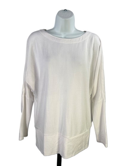 White House Black Market Women's White Long Sleeve Shirt - S