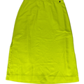 Ted Baker Women's Bright Green Side Slit Column Slip Midi Skirt - 3