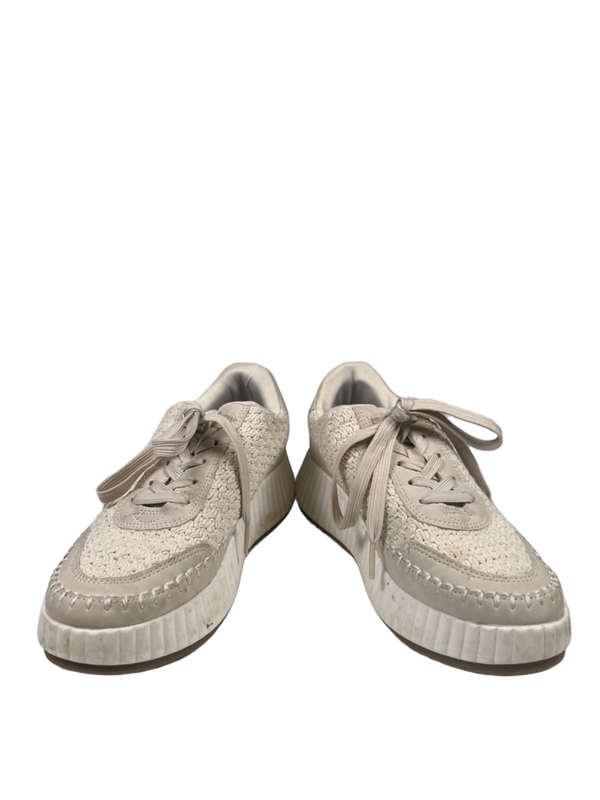 Dolce Vita Women's Beige Sandstone Knit Lace Up Platform Sneakers - 8 image 6