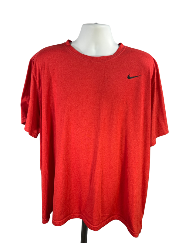 Nike Men's Red Dri-Fit Short Sleeve Athletic T-Shirt - 4XL