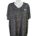Under Armour Women's Black Tech Twist V Neck Short Sleeve Tee Shirt - 1X Plus