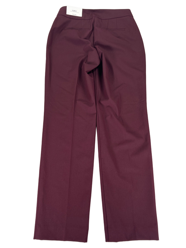 Ann Taylor Women's Burgundy/Red Curvy Slim Leg Dress Pants - 2 image 2