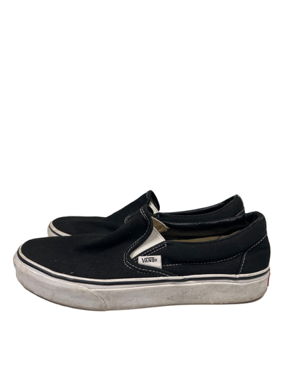 Vans Women's Black/White Classic Slip On Skating Shoes - 8.5 image 5