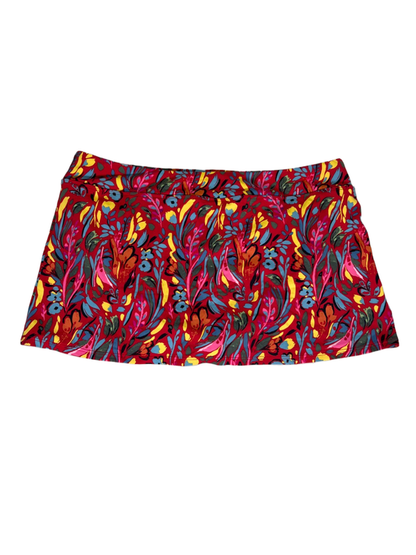 Garnet Hill Women's Multicolor Floral Lined Swim Skirt - 12 image 2