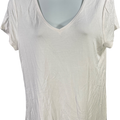White House Black Market Women’s White Short Sleeve Shirt - S