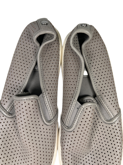 Michael Kors Women's Gray Perforated Leather Slip On Loafers - 8.5 image 3
