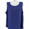 Chico's Women's Purple Sleeveless Hi-Low Sleeveless Tank Top - 2/US L