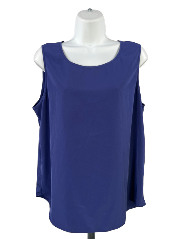 Chico's Women's Purple Sleeveless Hi-Low Sleeveless Tank Top - 2/US L