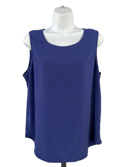Chico's Women's Purple Sleeveless Hi-Low Sleeveless Tank Top - 2/US L