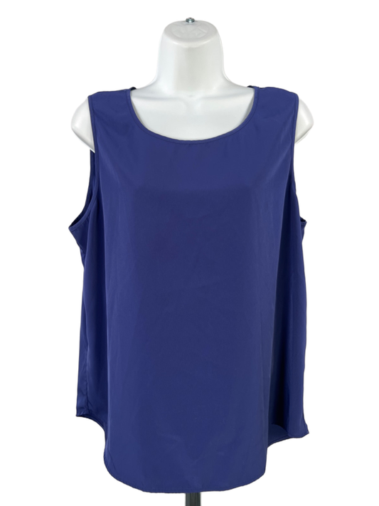Chico's Women's Purple Sleeveless Hi-Low Sleeveless Tank Top - 2/US L