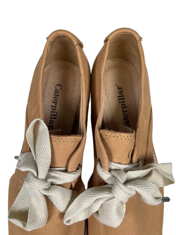Caterpillar CAT Women's Tan Leather Cut Out Oxford Shoes - 8.5 image 3
