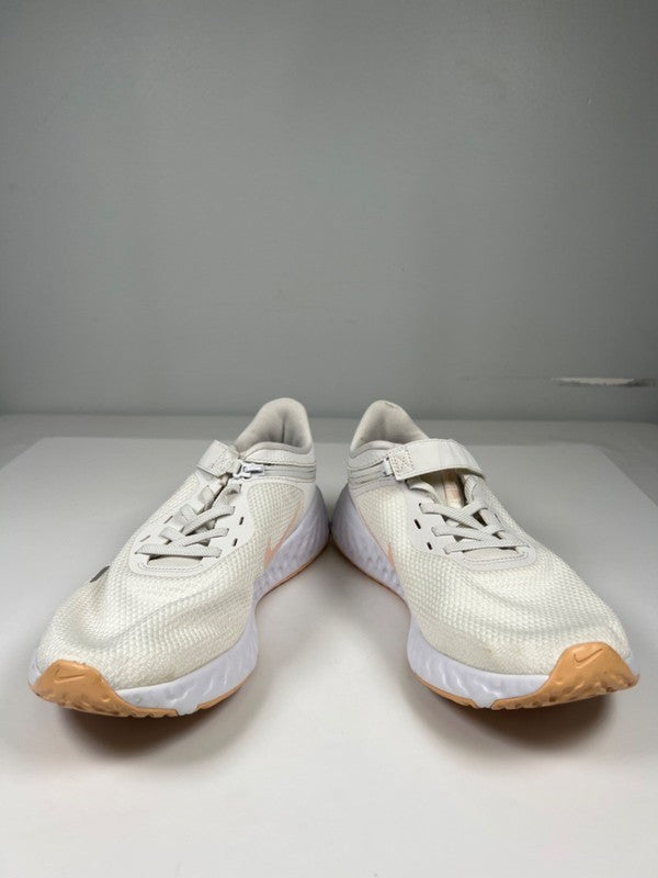 Nike Women's White/Coral Revolution 5 Flyease Running Shoes - 9 image 6