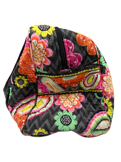Vera Bradley Orange Ziggy Zinnia Floral Overnight Duffle Two Piece Bag Set image 5