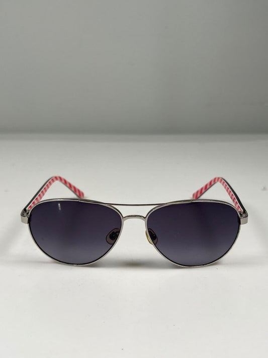 Kate Spade Women's Black Cateye Candy Striped Blossom Aviator Sunglasses