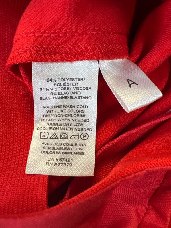 Ann Taylor Women's Red Zip Ankle Slim Leg Dress Pants - 0 Petite image 4
