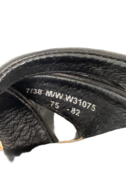 Born Women's Black Turbie Leather Cork Strappy Slide On Wedge Sandals - 7.5 image 7