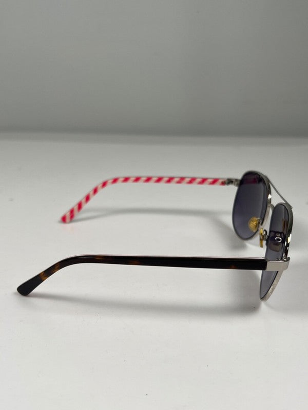Kate Spade Women's Black Cateye Candy Striped Blossom Aviator Sunglasses image 3