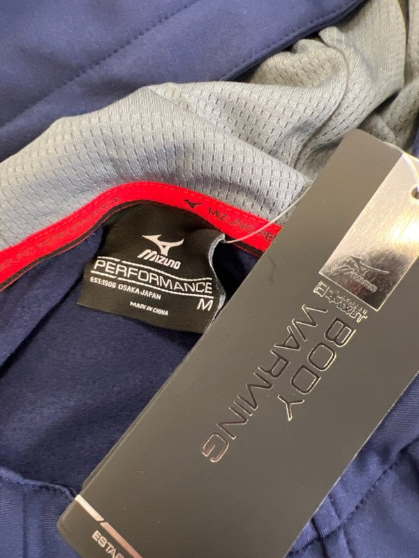 Mizuno Men's Navy Blue Performance Athletic Pullover Hoodie Sweatshirt - M image 3