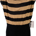 Express Women’s Brown/Black Striped Sleeveless Thin Knit Sweater Dress - M