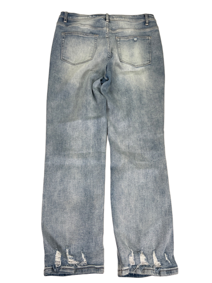 Vervet Flying Monkey Women's Light Wash Ripped Ankle Skinny High Rise Jeans - 31 image 2