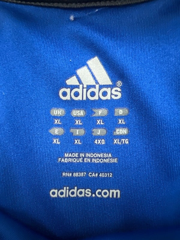 Adidas Men's Blue Striped Short Sleeve Athletic Tee Shirt - XL image 3