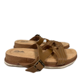 Clarks Women's Brown Brynn Madi Sand Interest Strappy Sandals - 9