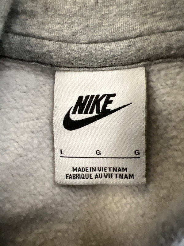 Nike Women's Gray Sportswear Club Fleece Long Sleeve Pullover Sweatshirt - L image 3