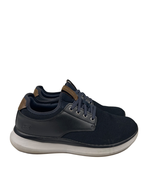 Skechers Men's Blue Streetwear Relaxed Fit Slip On Sneakers - 9