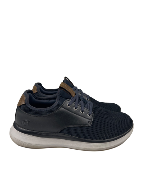 Skechers Men's Blue Streetwear Relaxed Fit Slip On Sneakers - 9
