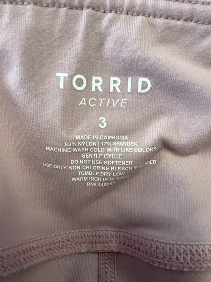 Torrid Active Women's Pink Cropped Athletic Leggings - Plus 3 image 3