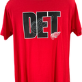 NHL Officially Licensed Men’s Red Detroit Red Wings Short Sleeve T-Shirt - L
