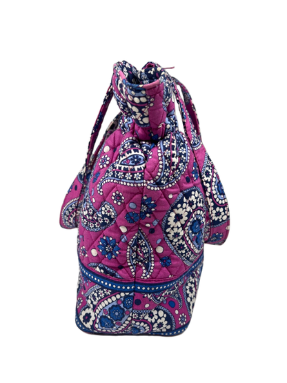 Vera Bradley Women's Purple/Blue Boysenberry Paisley Quilted Tote Bag image 3
