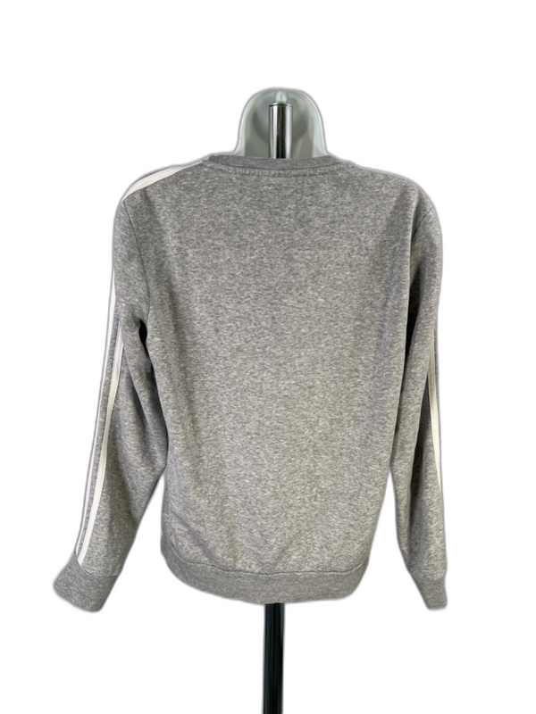 adidas Women's Gray Long Sleeve Crewneck Sweatshirt - M image 2