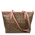 Coach Women's Khaki Petal Signature Canvas Tote Bag